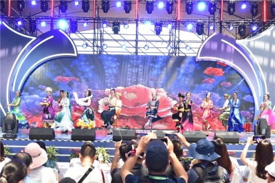 普洱景谷民族歌舞闪亮登场第十届中国花博会  