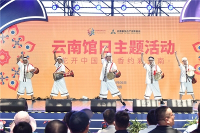普洱景谷民族歌舞闪亮登场第十届中国花博会  