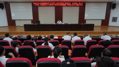临沧市文化旅游系统召开党史学习教育大会