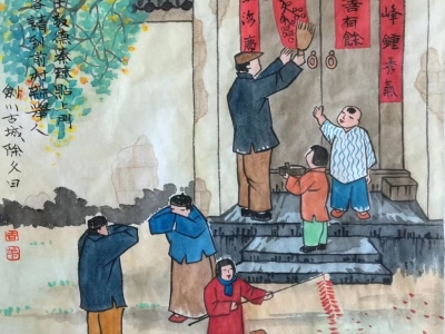 大理剑川有位“梅花道人”，用画笔留住白族原乡的民俗文化记忆