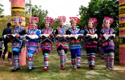 绣出民族团结幸福之花 | 农村妇女背着娃娃绣着花 增收致富还顾家