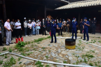 大理祥云县开展重大时段文旅行业消防安全知识培训和应急演练