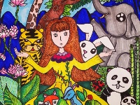 我是自然创想家|生物多样性大型雕塑主题彩绘公益活动优秀作品线上展·小画家系列（四）