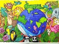 我是自然创想家|生物多样性大型雕塑主题彩绘公益活动优秀作品线上展·小画家系列（八）