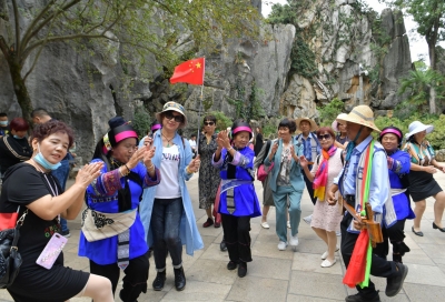 祖国好 家乡美丨国庆七天石林风景名胜区接待游客21.75万人次
