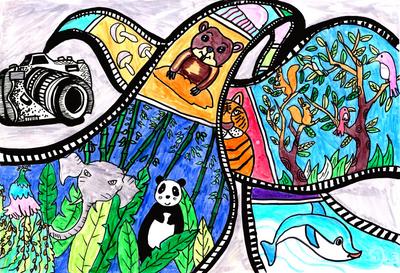 我是自然创想家线上展（二） | “云”赏79幅优秀奖作品，快来为你Pick的小画家打Call吧！