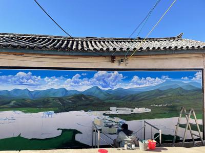 永仁县宜就镇：文化墙展现乡村新风尚