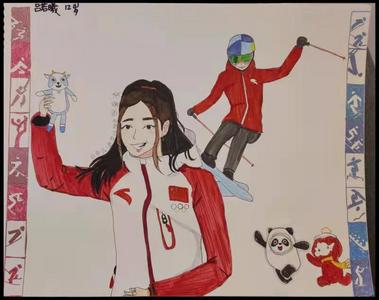 瑞典华裔青少年用画笔祝福北京冬奥会