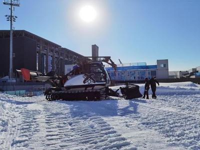 首钢滑雪大跳台启动赛前闭环管理 赛道塑形工作正式启动