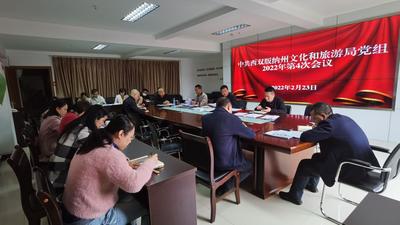 西双版纳州文化和旅游局党组传达学习长腰山等违规违建问题通报  