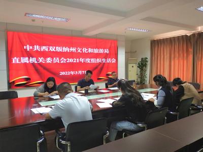 西双版纳州文化和旅游局直属机关党委召开2021年度组织生活会
