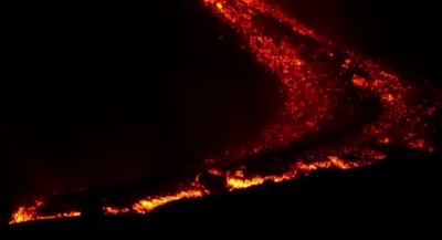 意大利埃特纳火山再次喷发