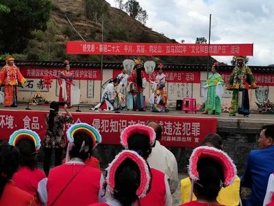 大理州宾川县文化和旅游局开展文化惠民暨非遗展示活动