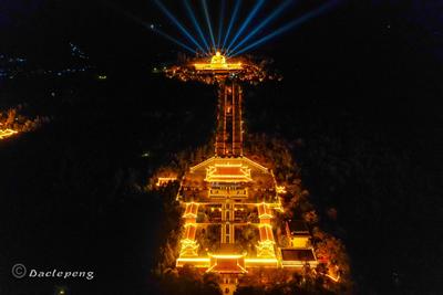 不一样的角度！一起来看弥勒锦屏山最美夜景