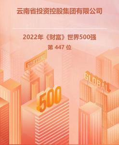 排名上升24位！云投集团再次进入《财富》世界500强榜单