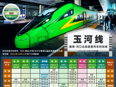 10月11日起！昆明—蒙自/河口北列车将执行新时刻表