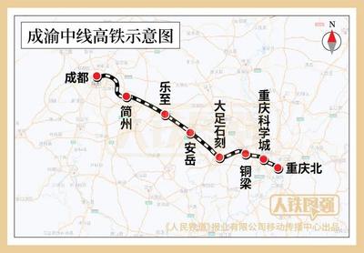 成渝中线高铁开工建设