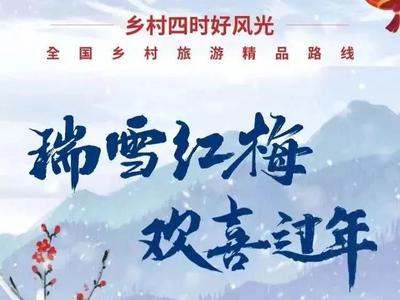 “瑞雪红梅 欢喜过年” 文化和旅游部推出128条全国乡村旅游精品线路