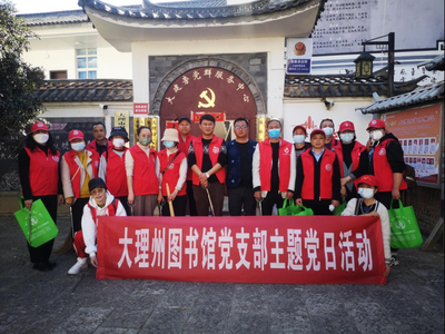 大理州图书馆到双廊艺术小镇文化旅游区开展主题党日活动