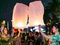 花车巡游、放飞天灯、烟花秀……泼水节到告庄西双景度过浪漫之夜