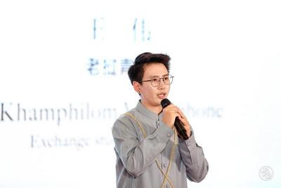“占芭花开”文化之夜丨老挝传播官王伟：希望能为中老两国人文交流多做贡献