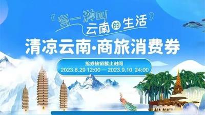 8月29日开始！快来领取“清凉云南·商旅消费券”啦