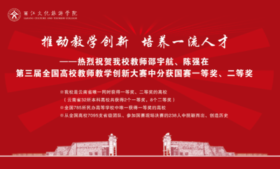 丽江文化旅游学院在这个全国大赛中获一、二等奖
