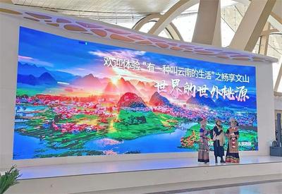 文山的阿表哥、阿表妹“跳进”昆明长水机场