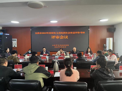 玉溪市召开2024年国有文艺院团社会效益评价考核评审会议