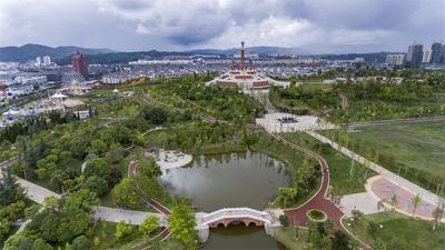 绿美景区建设丨彝族十月太阳历文化园：让“城市绿肺”成为游览休憩绿色空间