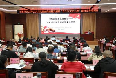 玉溪市2024年公共文化服务高质量发展暨“百千万文化工程”建设业务培训在澄江市圆满举办