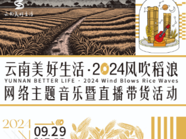云南美好生活·2024风吹稻浪丨9月29日，让我们相聚网络，共赏“云南美好生活·2024风吹稻浪”网络主题音乐会！