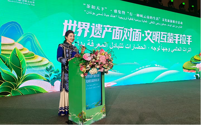 南华彝绣惊艳亮相沙特利雅得