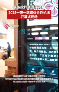 云纹集·民族纹样资源库亮相2025“一带一路”媒体合作论坛引关注