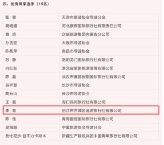 丽江导游李菊全国大赛斩获殊荣，“双语桥梁”传递云南之美！
