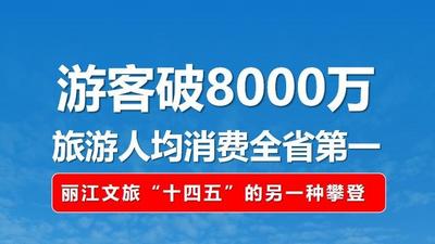 游客破8000万，人均消费全省第一！丽江文旅“十四五”的另一种攀登