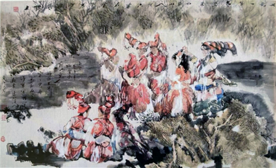 以笔墨绘人间烟火 汤润年中国画展亮相云南民族博物馆