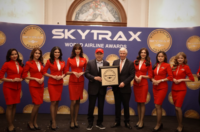 亚洲航空连续17年被全球旅客评为“世界最佳低成本航空公司”