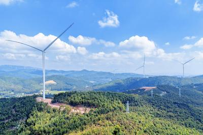中广核云南牟定茅州64.2兆瓦风电场全容量并网发电