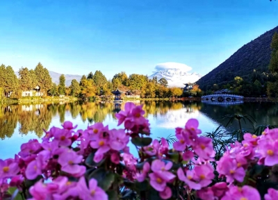 丽江黑龙潭：这边风景独好