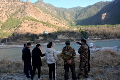 央视国防军事频道到丽江石鼓拍摄《彩云之南的红色足迹 》