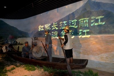 央视国防军事频道到丽江石鼓拍摄《彩云之南的红色足迹 》
