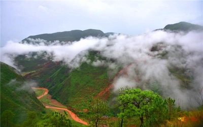 组图：“雾锁山乡”，南华雨后的乡间美景如画