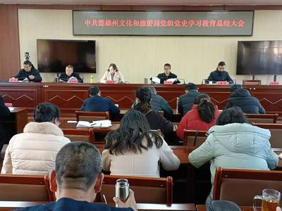 楚雄州文化和旅游局召开党史学习教育总结会议