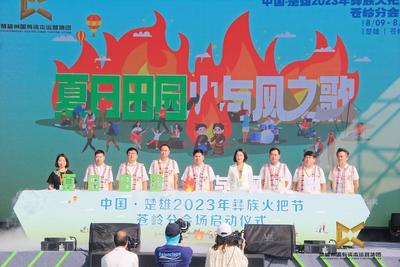 夏日田园 共享火把欢歌丨中国·楚雄2023年彝族火把节——苍岭分会场开幕