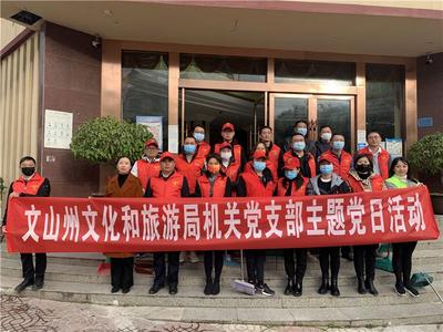 文山州文化和旅游局开展“创建卫生城市，共建美好家园”主题党日活动