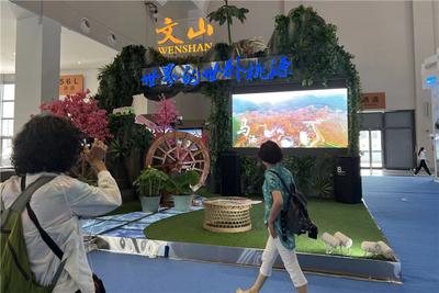 2022旅交会发奖 文山拿了俩 展台成网红
