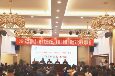 【艺术大理】大理州开展综合文化站长培训