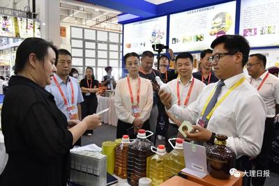 陈真永到第7届南博会大理州展区巡馆